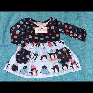 Girls Penguin Party Dress